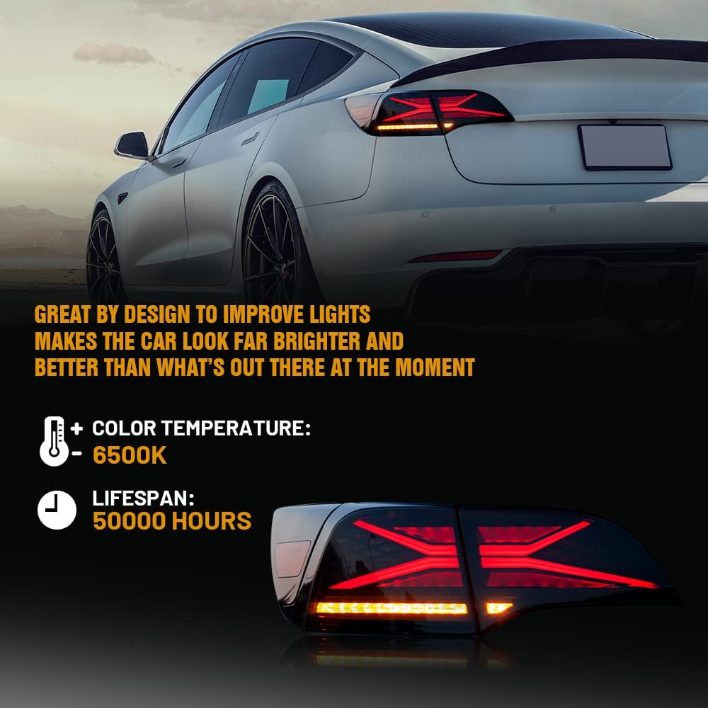 X-Treme Tail Light for Tesla Model 3/Y with RGB Control with App