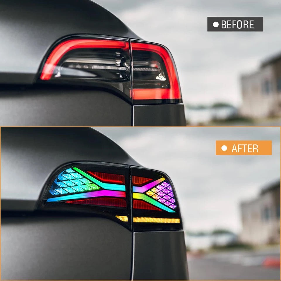 X-Treme Tail Light for Tesla Model 3/Y with RGB Control with App