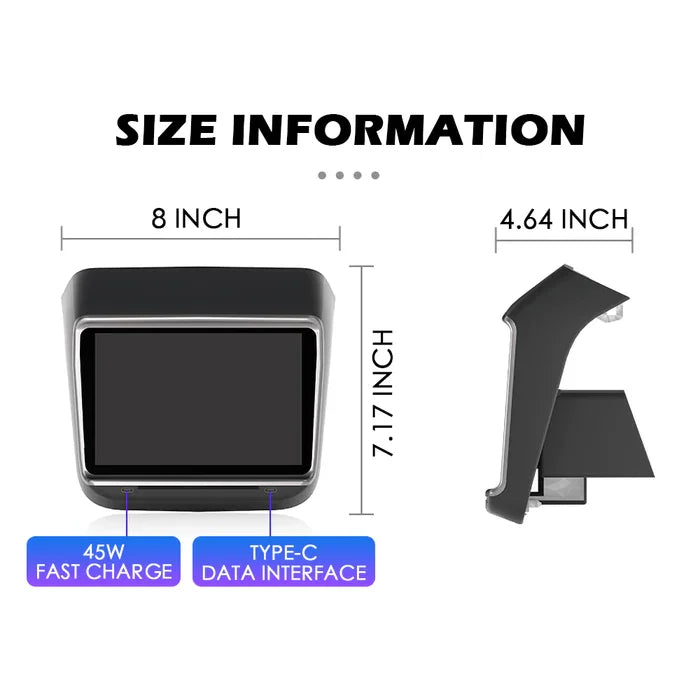 Model 3/Y NEW 7.2” Rear Entertainment & Climate Control Display (Model X/S Inspired)